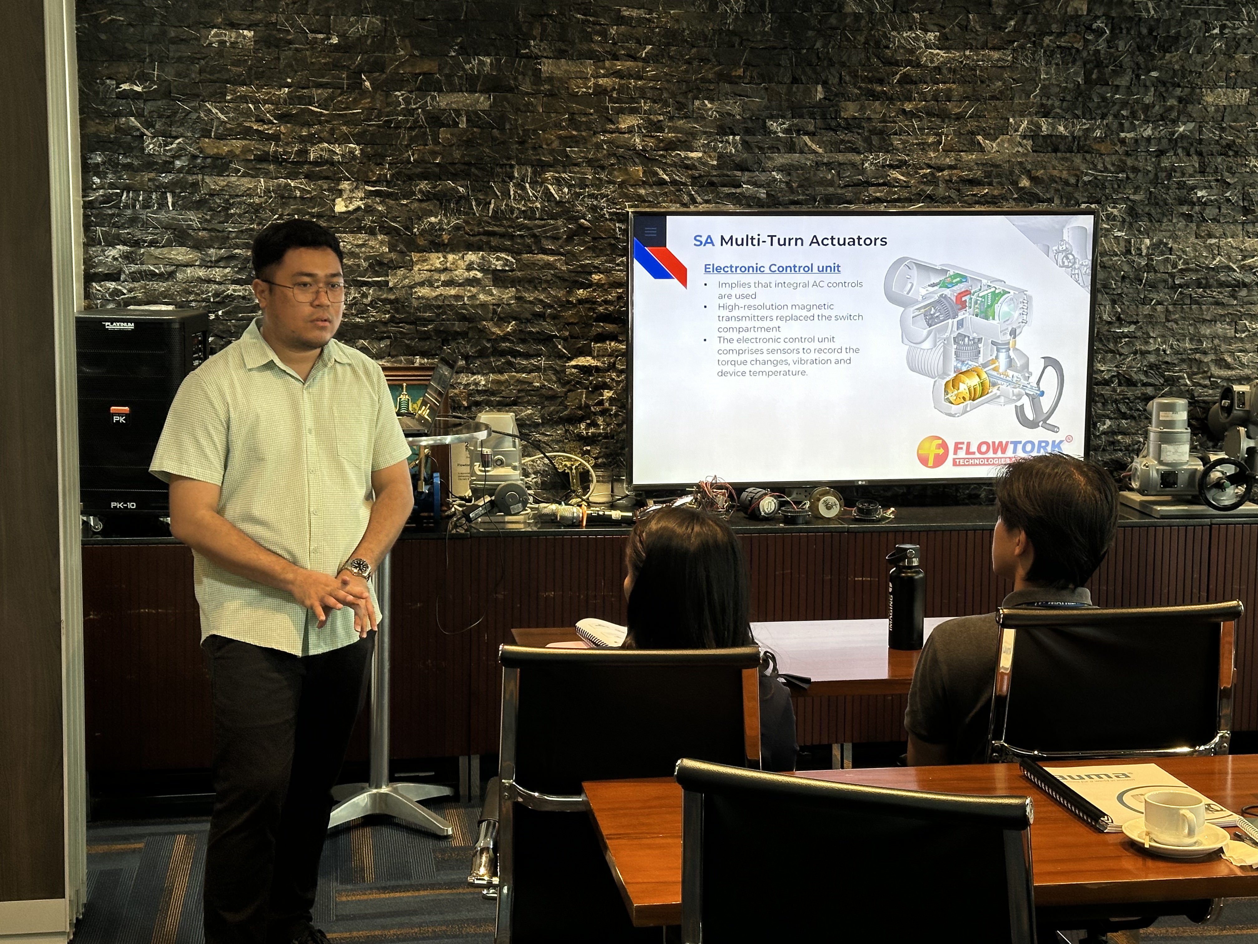 Flowtork product training and technical support session